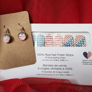 Patriotic Dangle Earrings